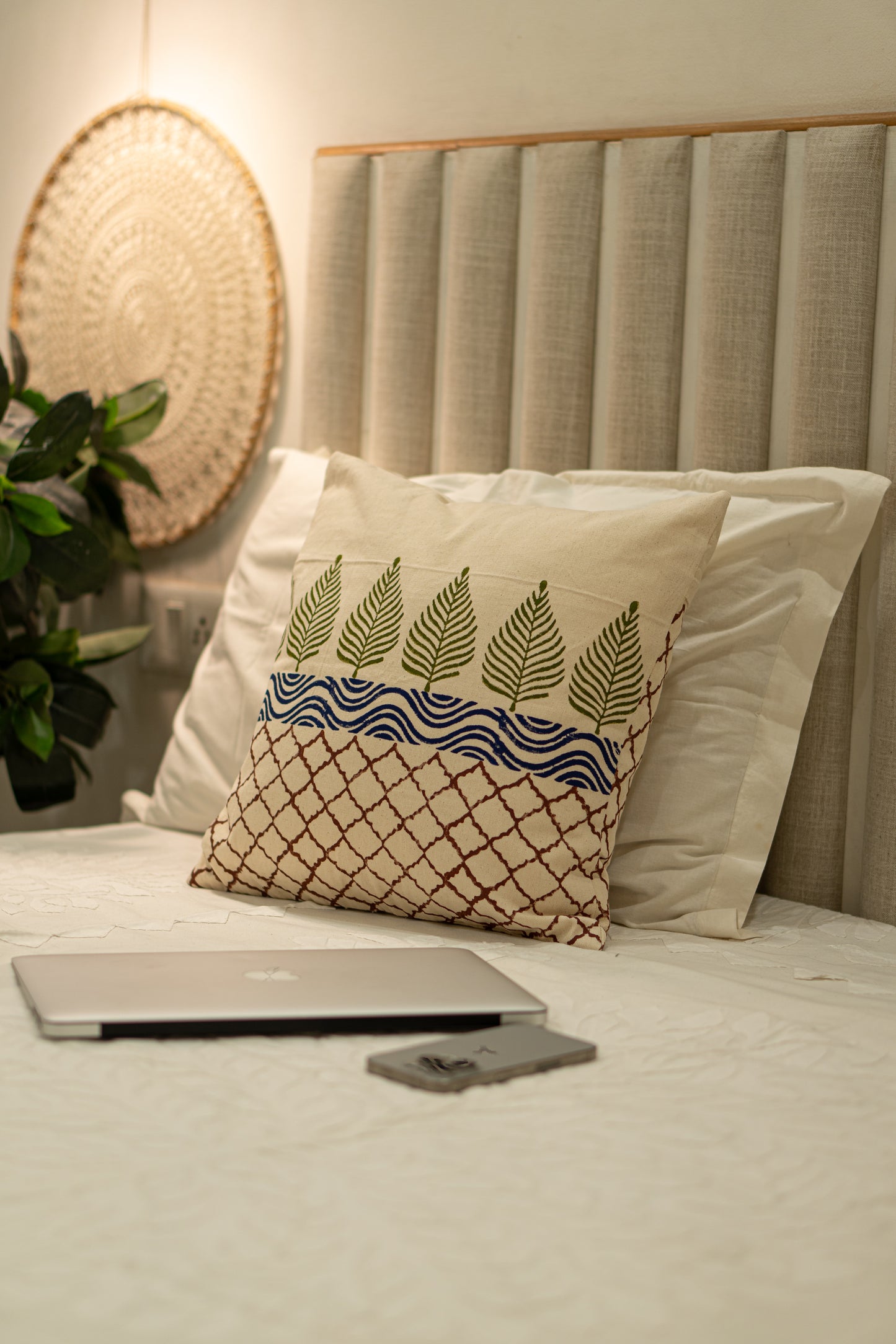 Mughal Garden | Block Print Cushion Cover