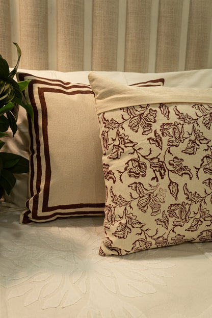 Firdous | Block Print Cushion Cover