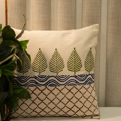 Mughal Garden | Block Print Cushion Cover