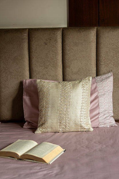 Lattice Linen Cushion Cover