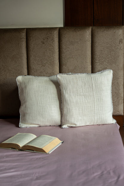 Classic Ivory Linen Cushion Cover