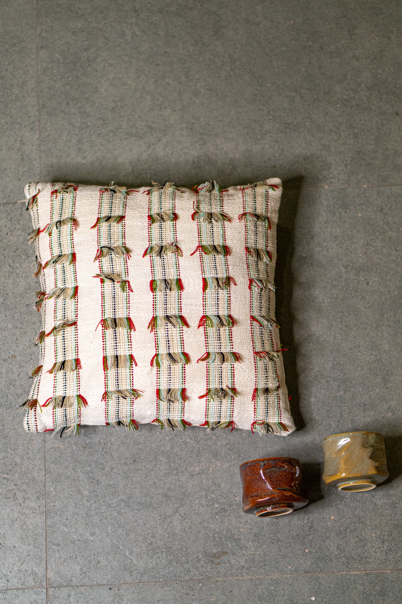 Boho Knot Linen Cushion Cover