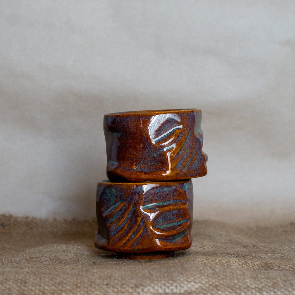 Dusk - Yunomi Mugs. Color- Antique Brown. Set of 2.