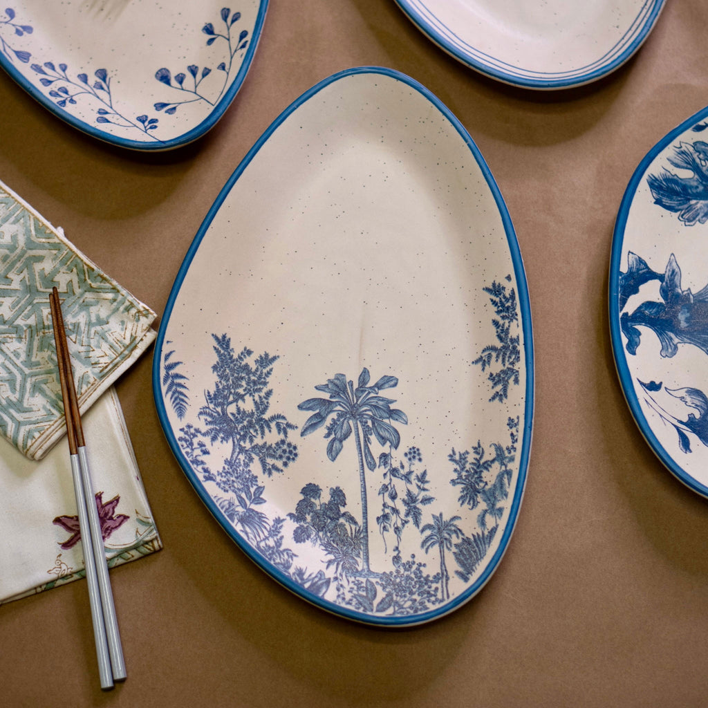 Jungle Stoneware Serving Platter