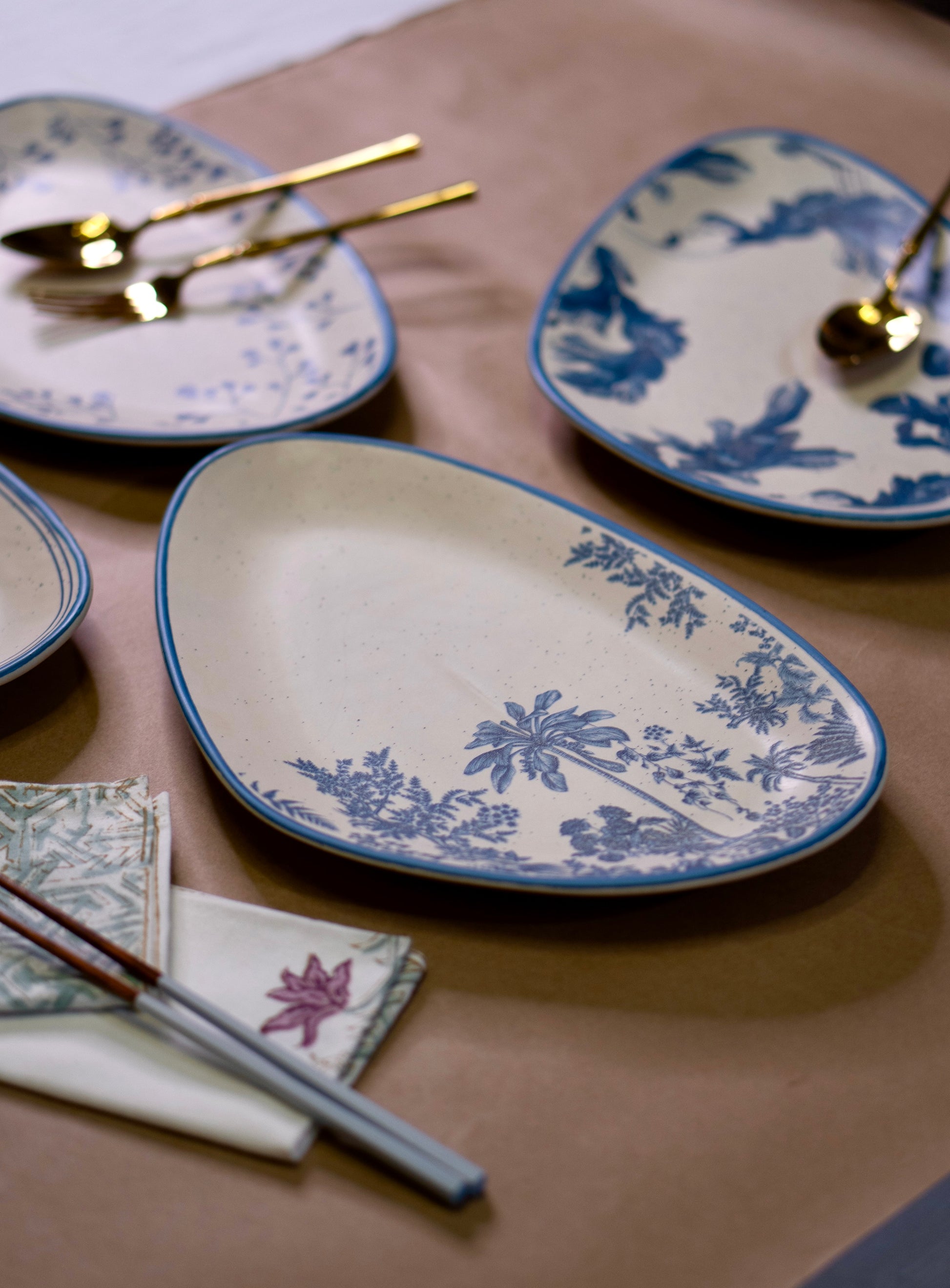 Jungle Stoneware Serving Platter