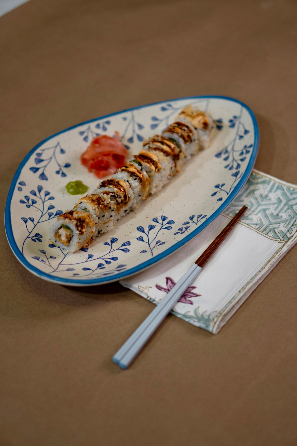 Winterberry Blossom Stoneware Platter