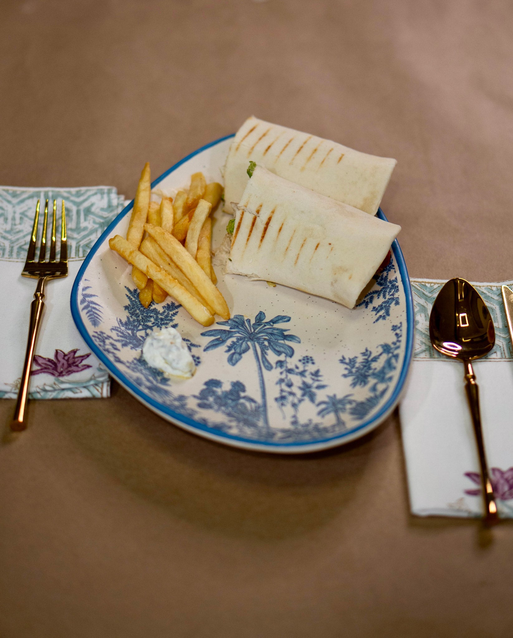 Jungle Stoneware Serving Platter