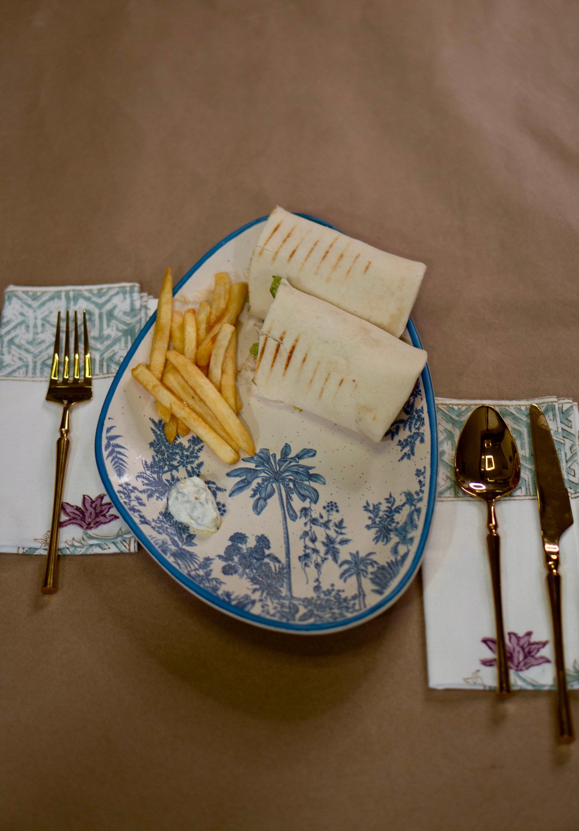Jungle Stoneware Serving Platter