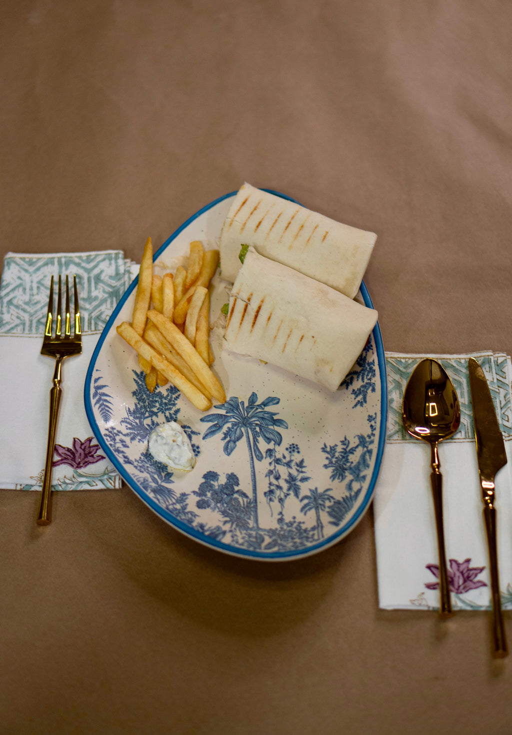 Jungle Stoneware Serving Platter