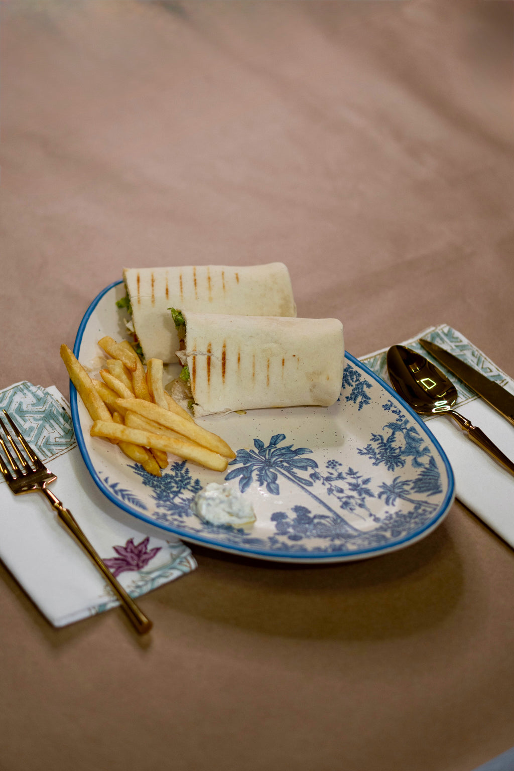 Jungle Stoneware Serving Platter