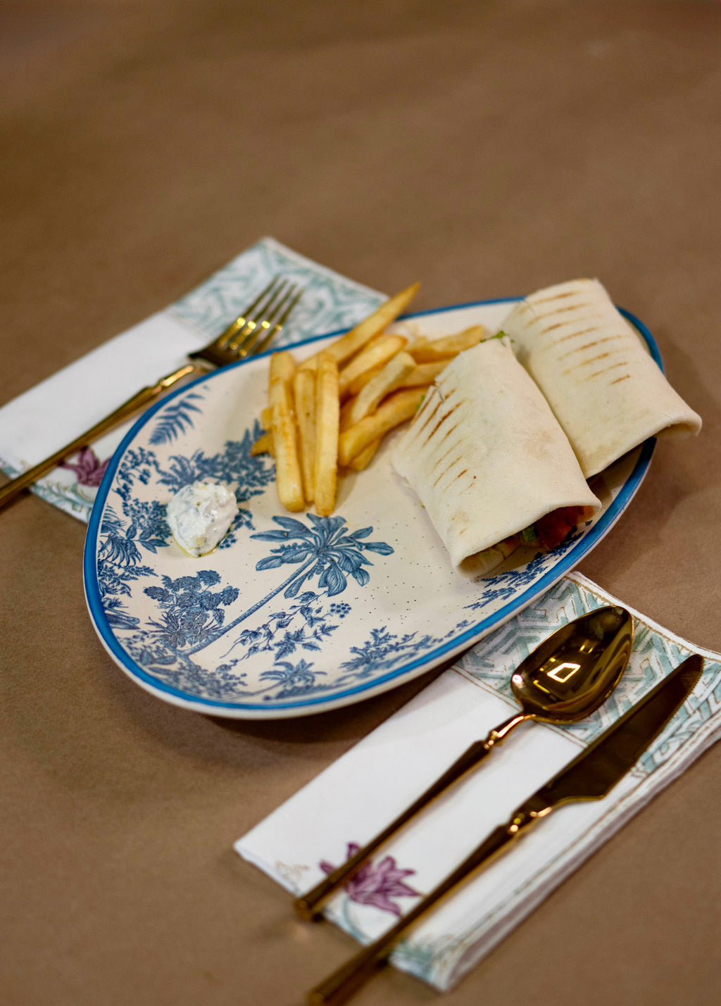 Jungle Stoneware Serving Platter