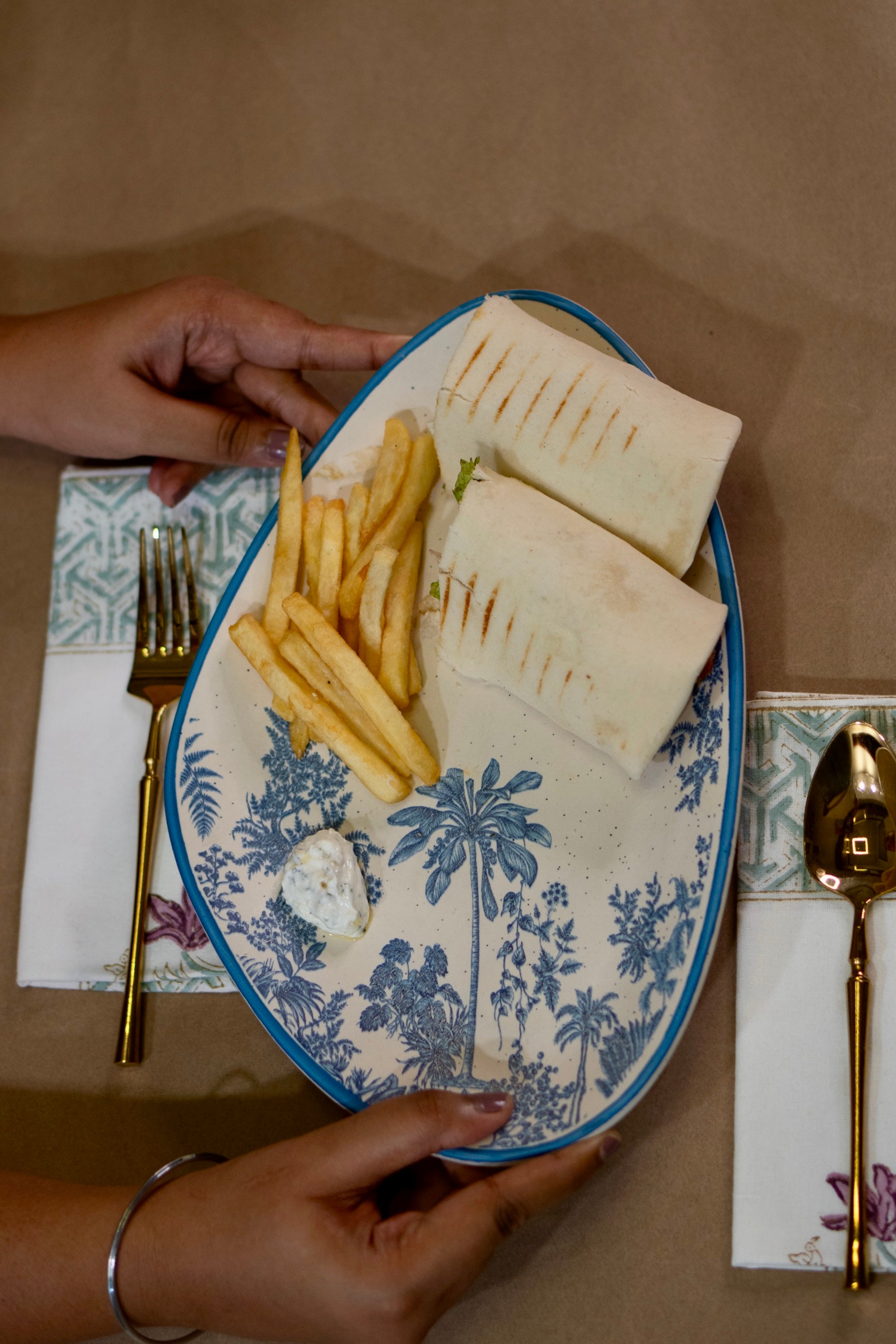 Jungle Stoneware Serving Platter