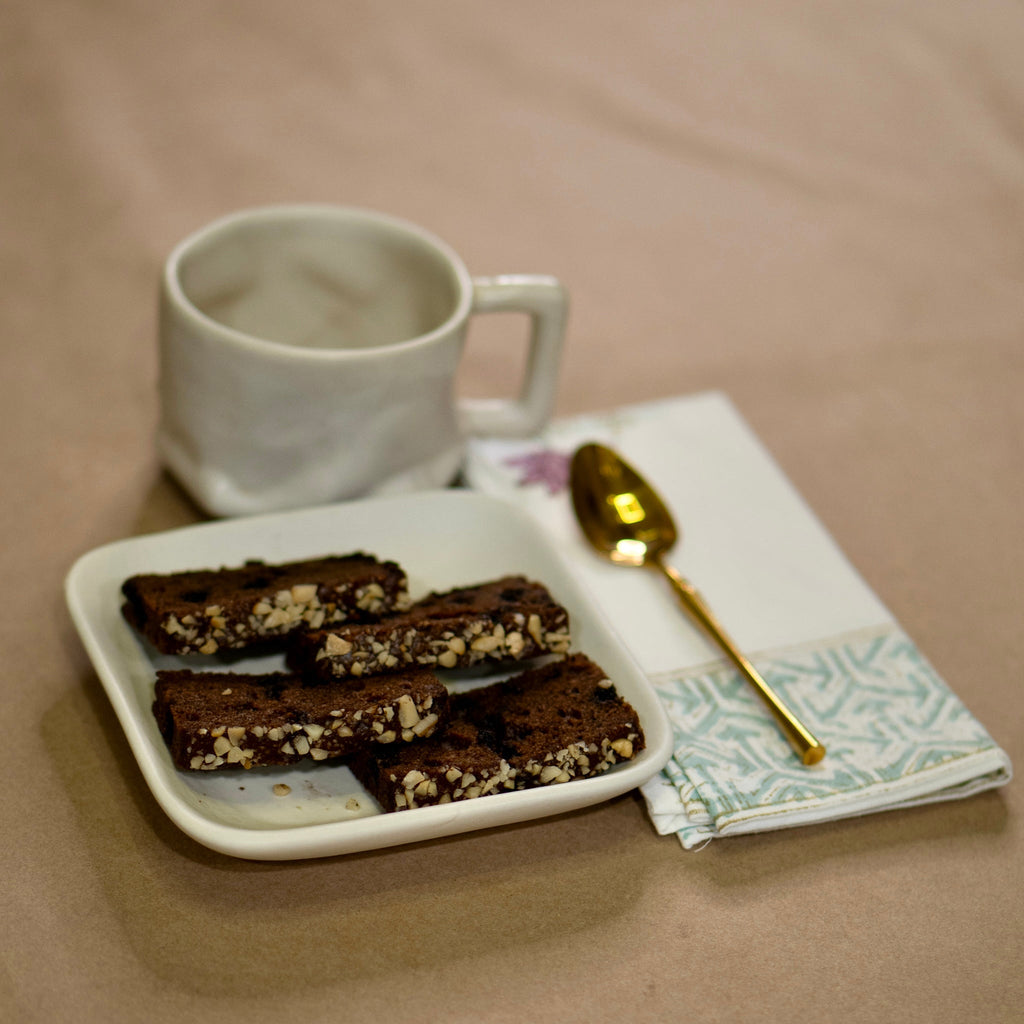 Snow Cookie and Cake Plate