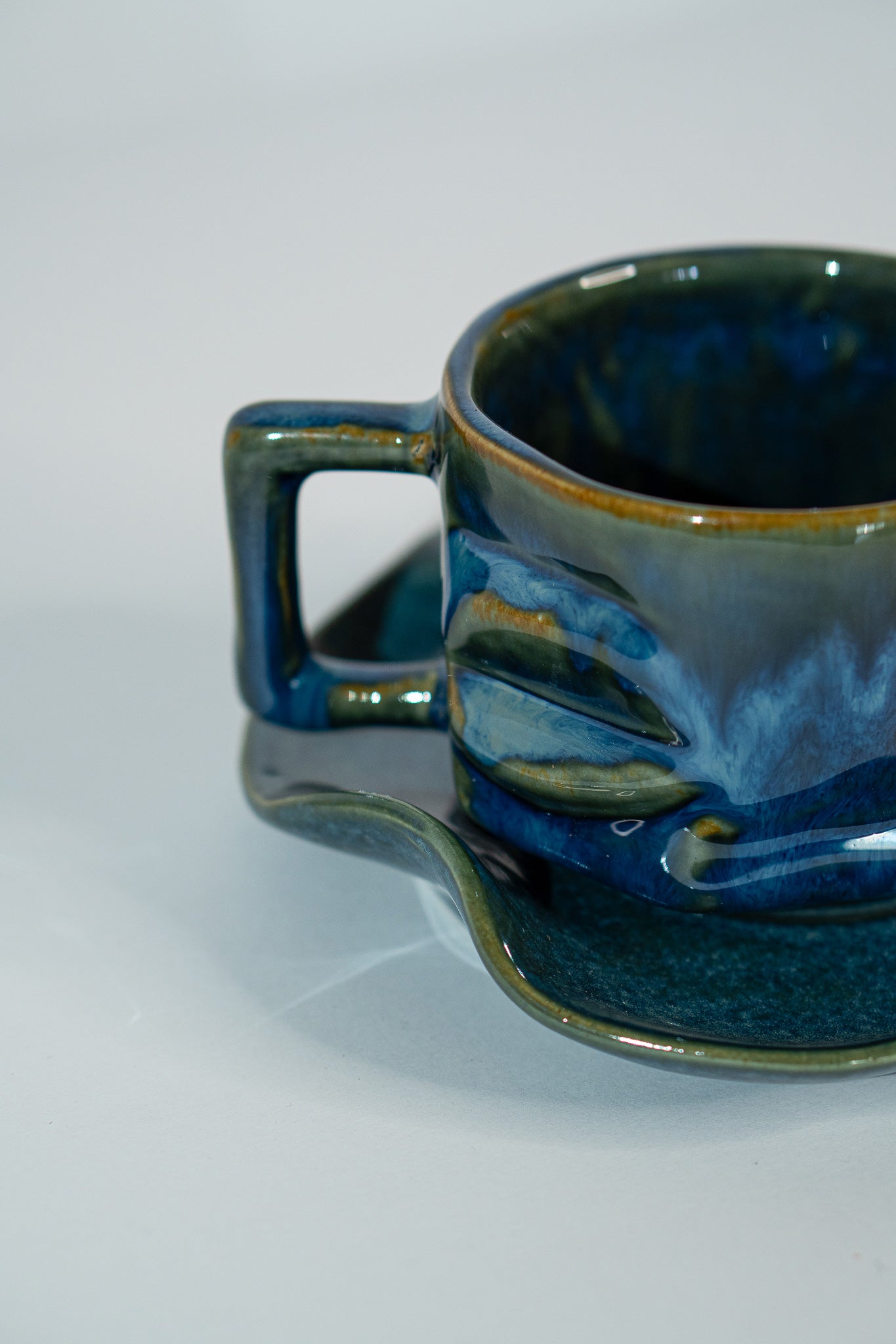 Stream Yunomi Platter + 300ml Mug Combo