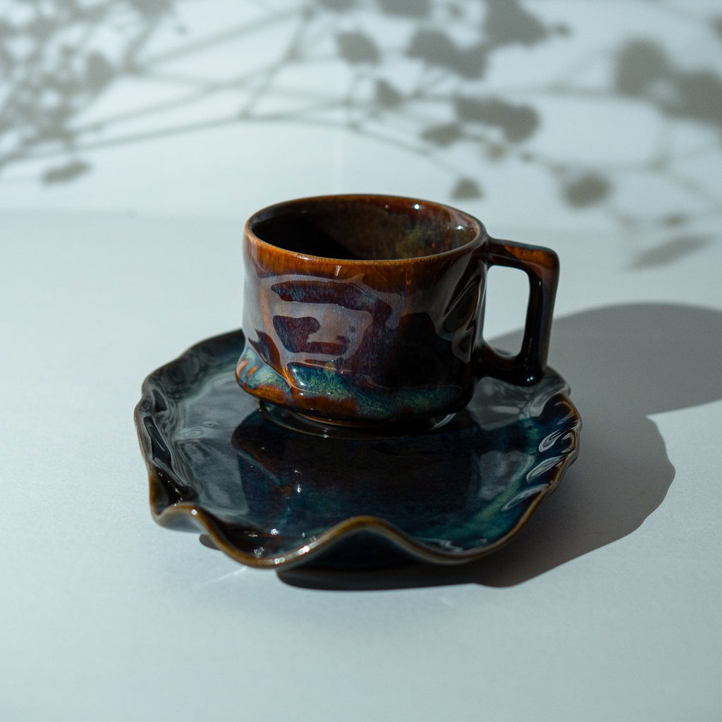 Dusk Yunomi Platter + Mug Combo