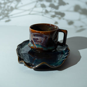 Dusk Yunomi Platter + Mug Combo