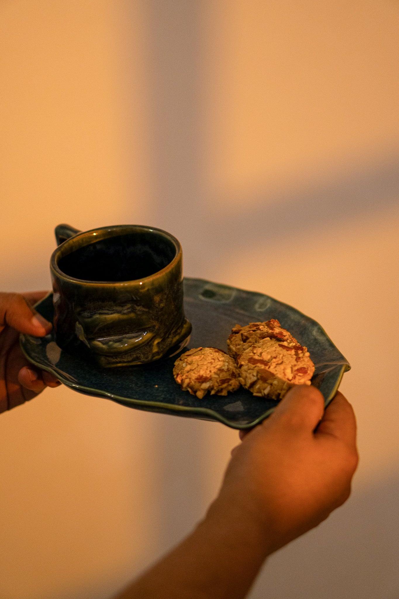 Stream Yunomi Platter + Mug Combo