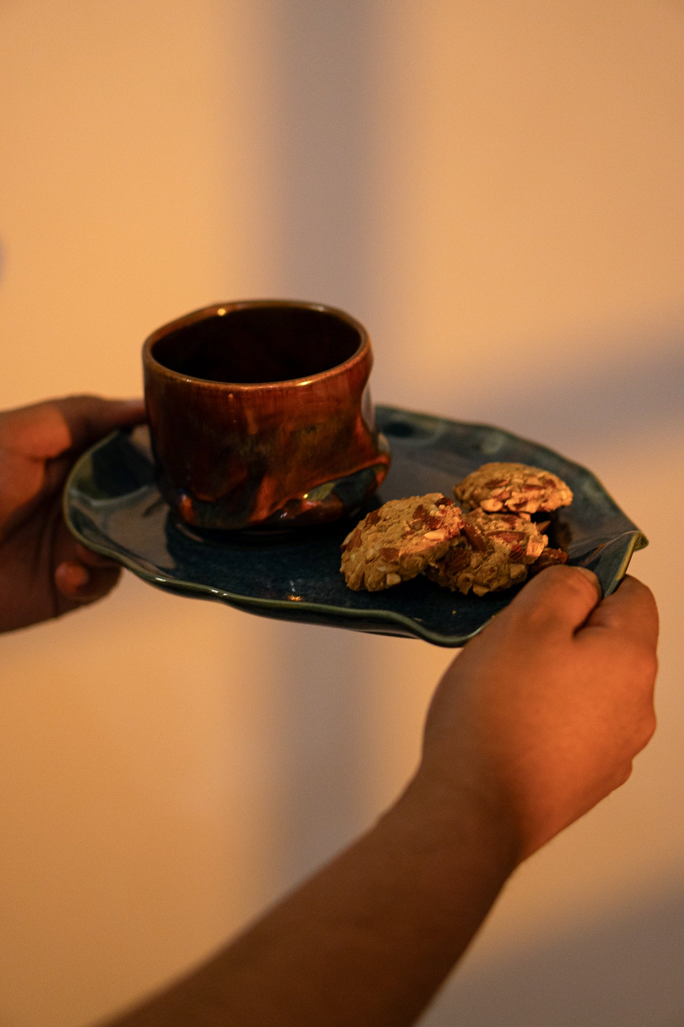 Dusk Yunomi Platter + Mug Combo