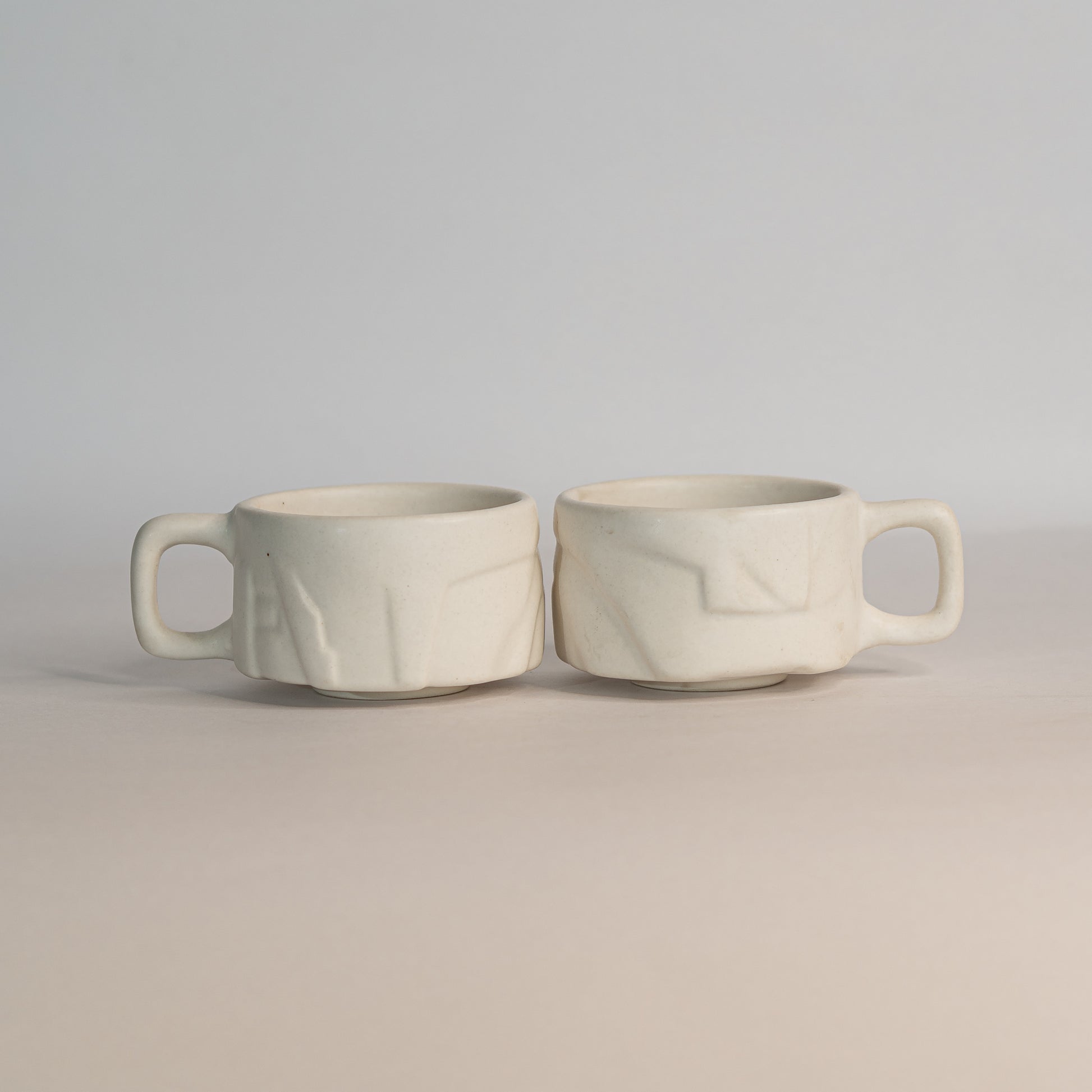 Snow Yunomis (with handle) 2pcs | 200 ml