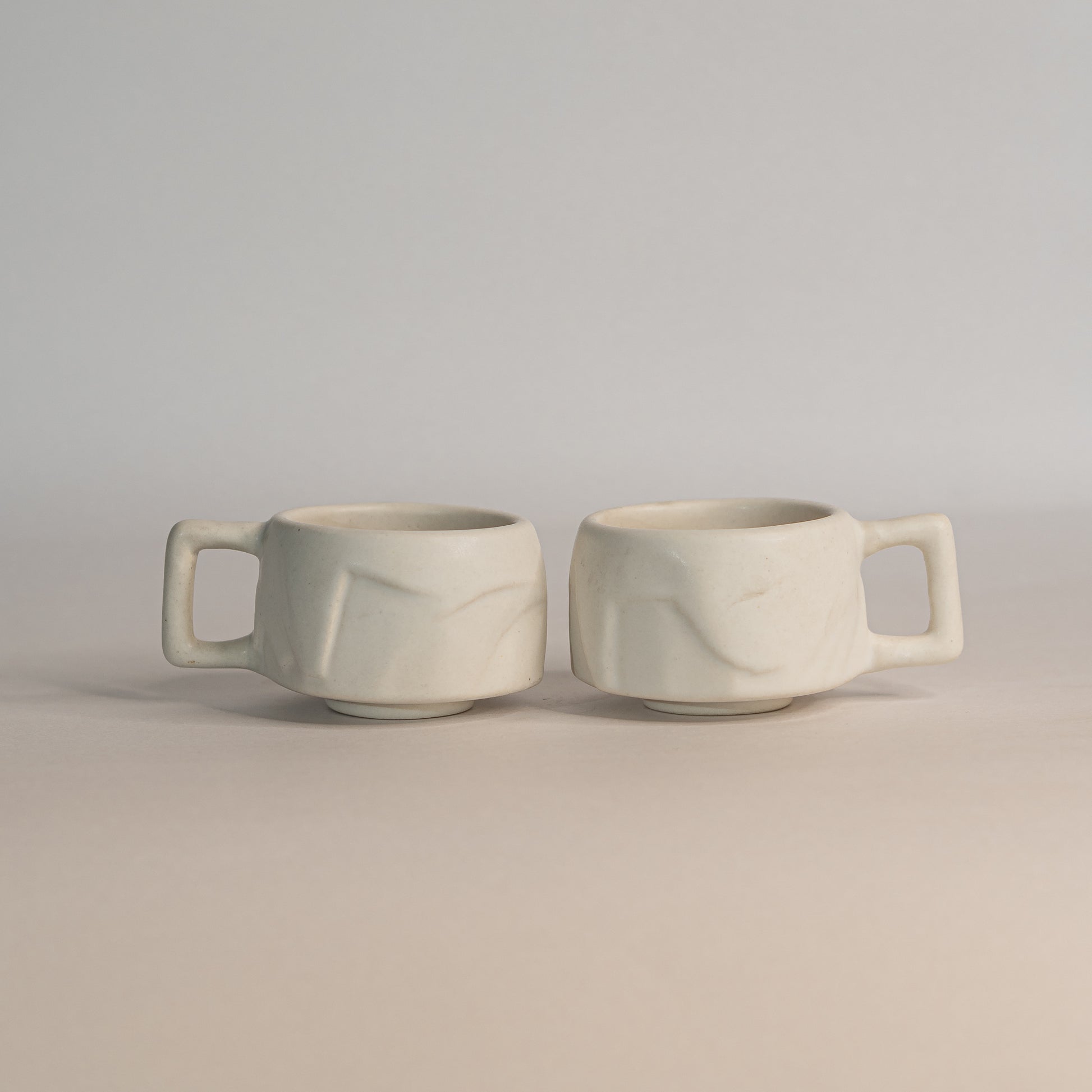 Snow Yunomi (with handle) 2pcs | 100 ml