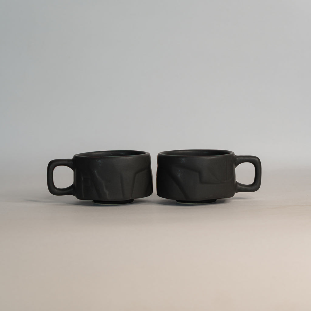 Boulder Yunomis (with handle) 2pcs | 200 ml