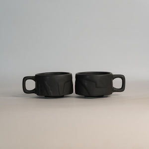 Boulder Yunomis (with handle) 2pcs | 200 ml