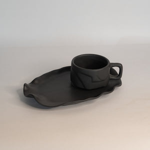 Black Matte Yunomi Platter