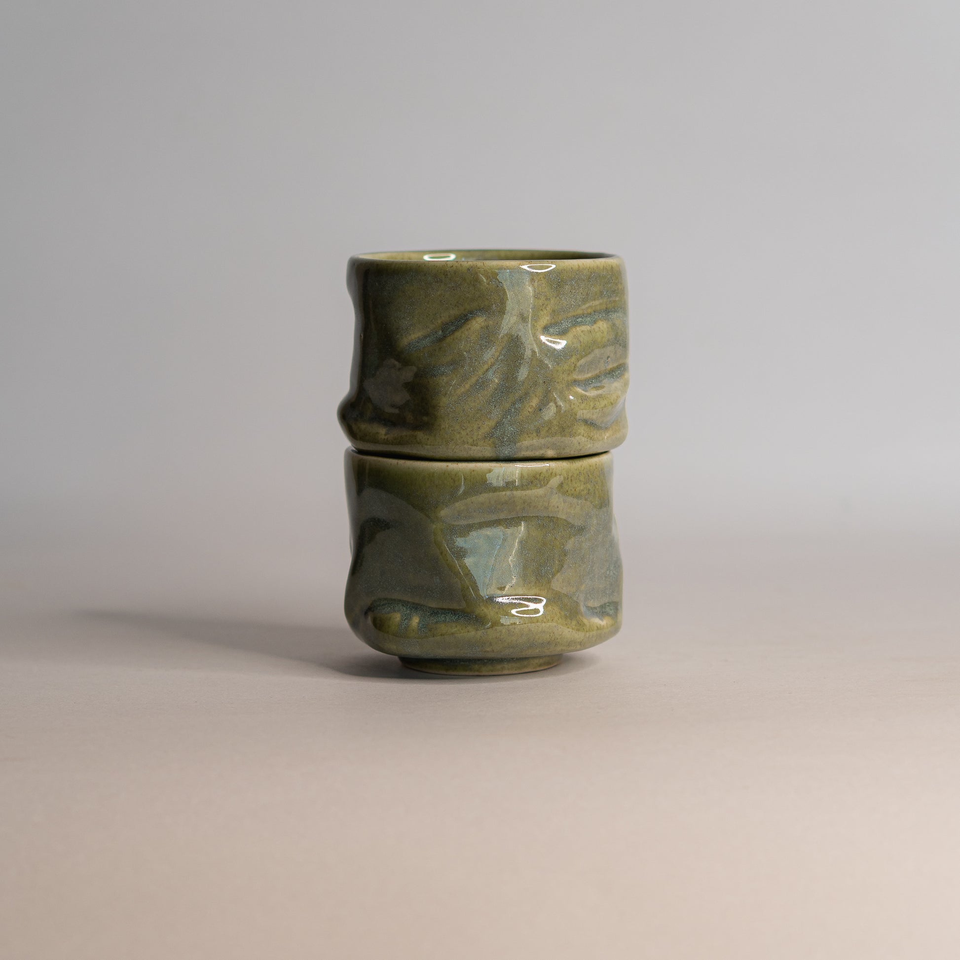 Green Stone Yunomi 2pcs | 300ml