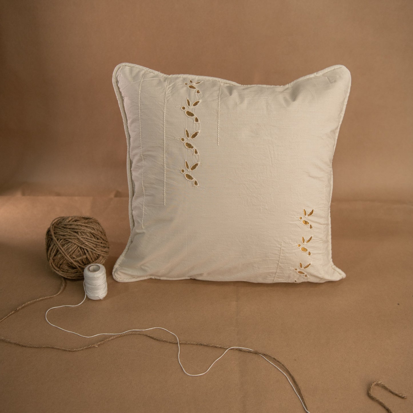 Cutwork Cushion | Birds