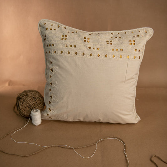 Cutwork Cushion | People