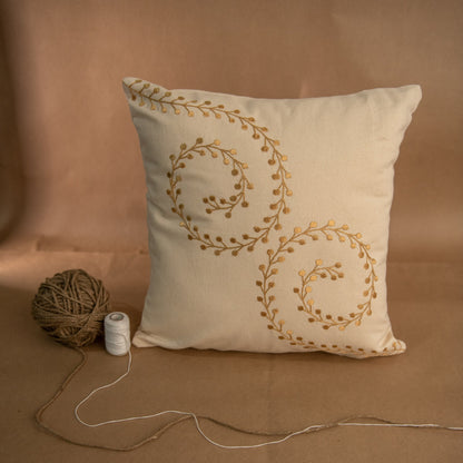 Golden Embroidery Cushion | Blossom