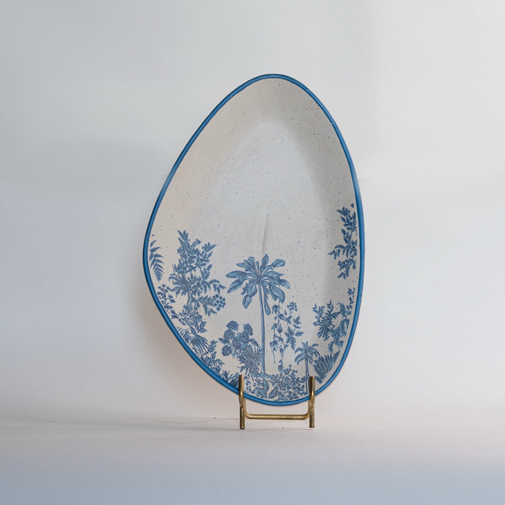 Jungle Stoneware Serving Platter