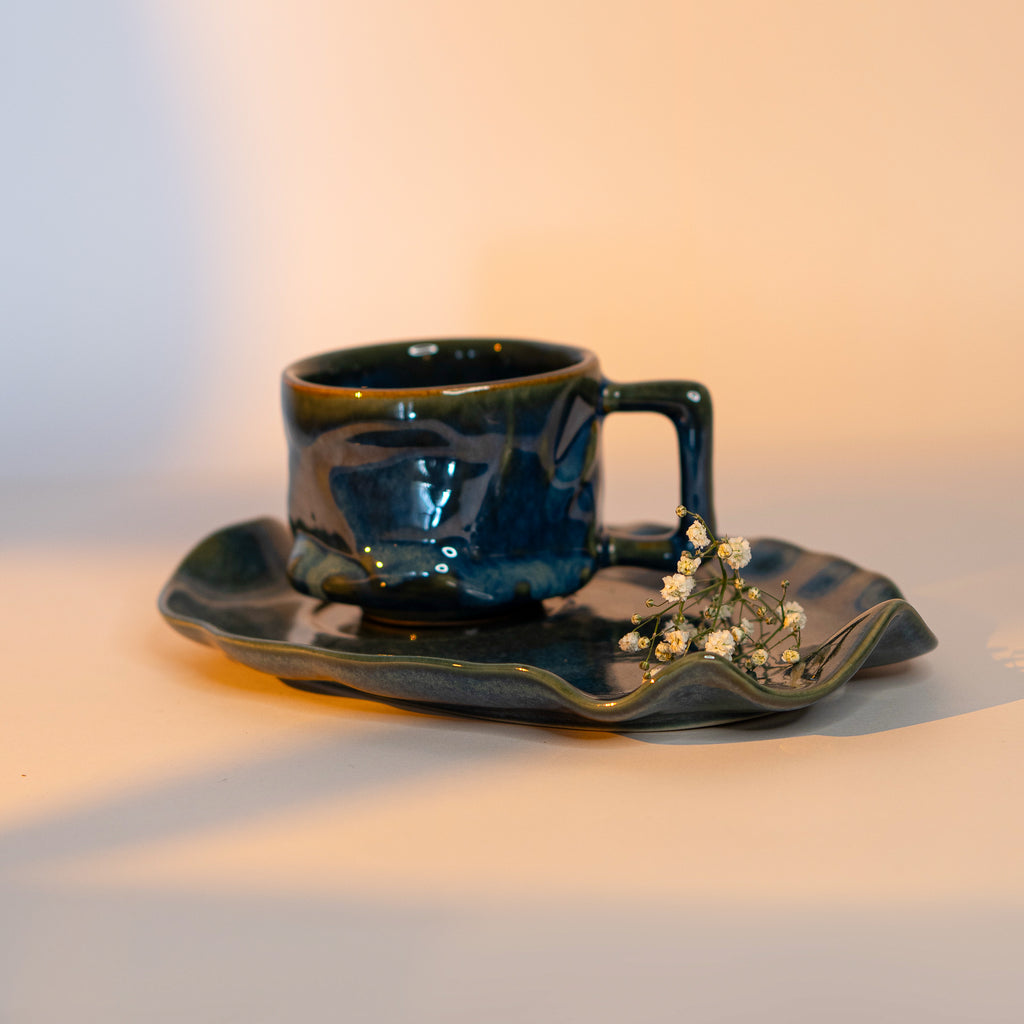 Stream Yunomi Platter + Mug Combo