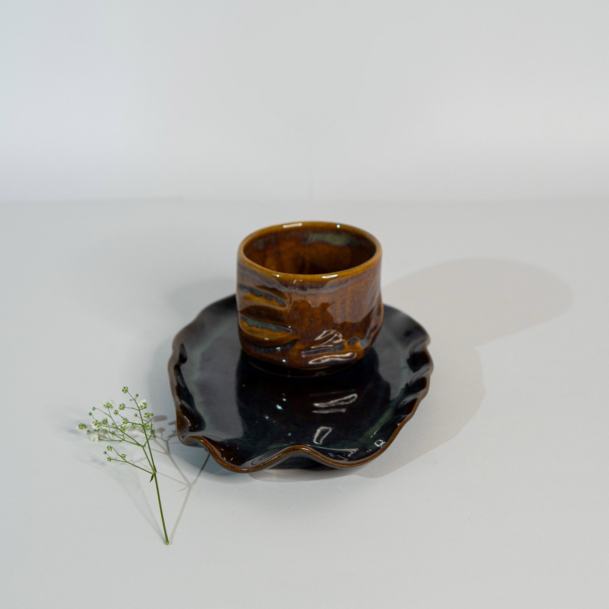 Dusk Yunomi Platter + 300ml Mug Combo
