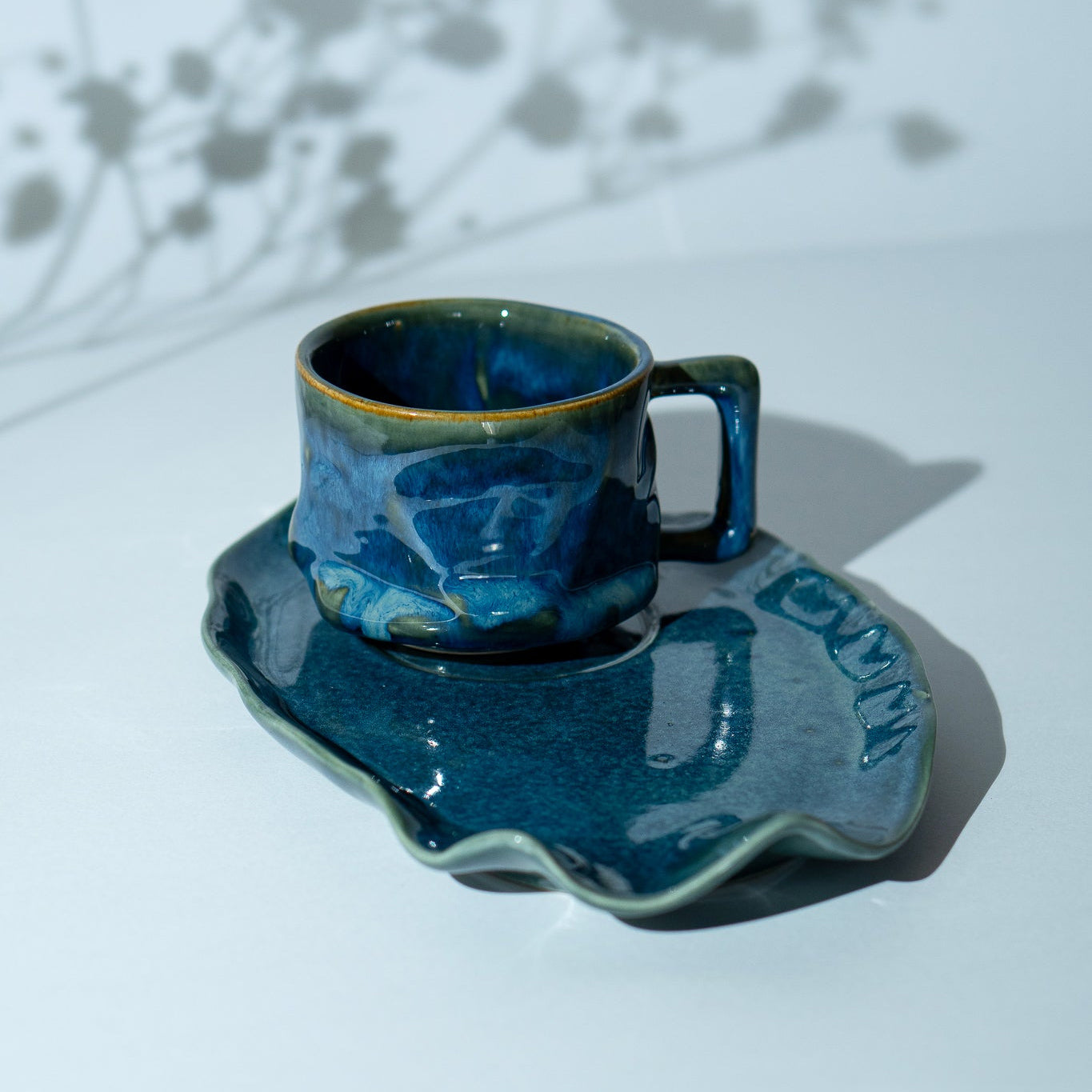 Stream Yunomi Platter + 300ml Mug Combo