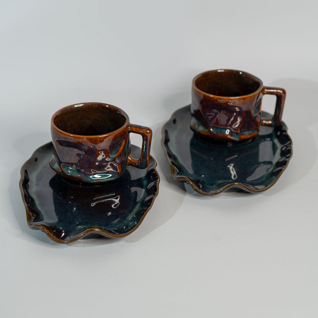 Dusk Yunomi Platter + Mug Combo