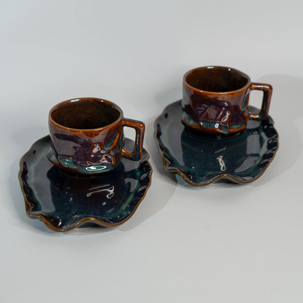 Dusk Yunomi Platter + 300ml Mug Combo