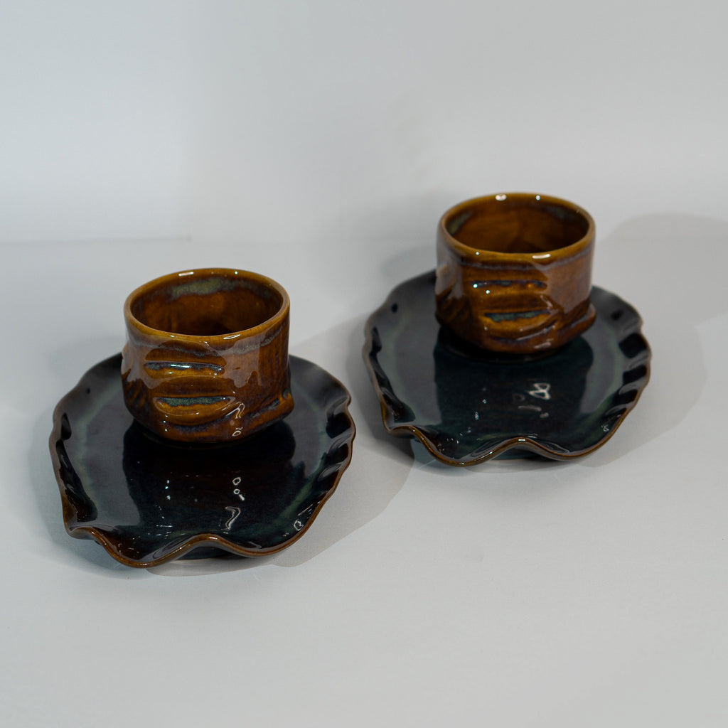 Dusk Yunomi Platter + Mug Combo