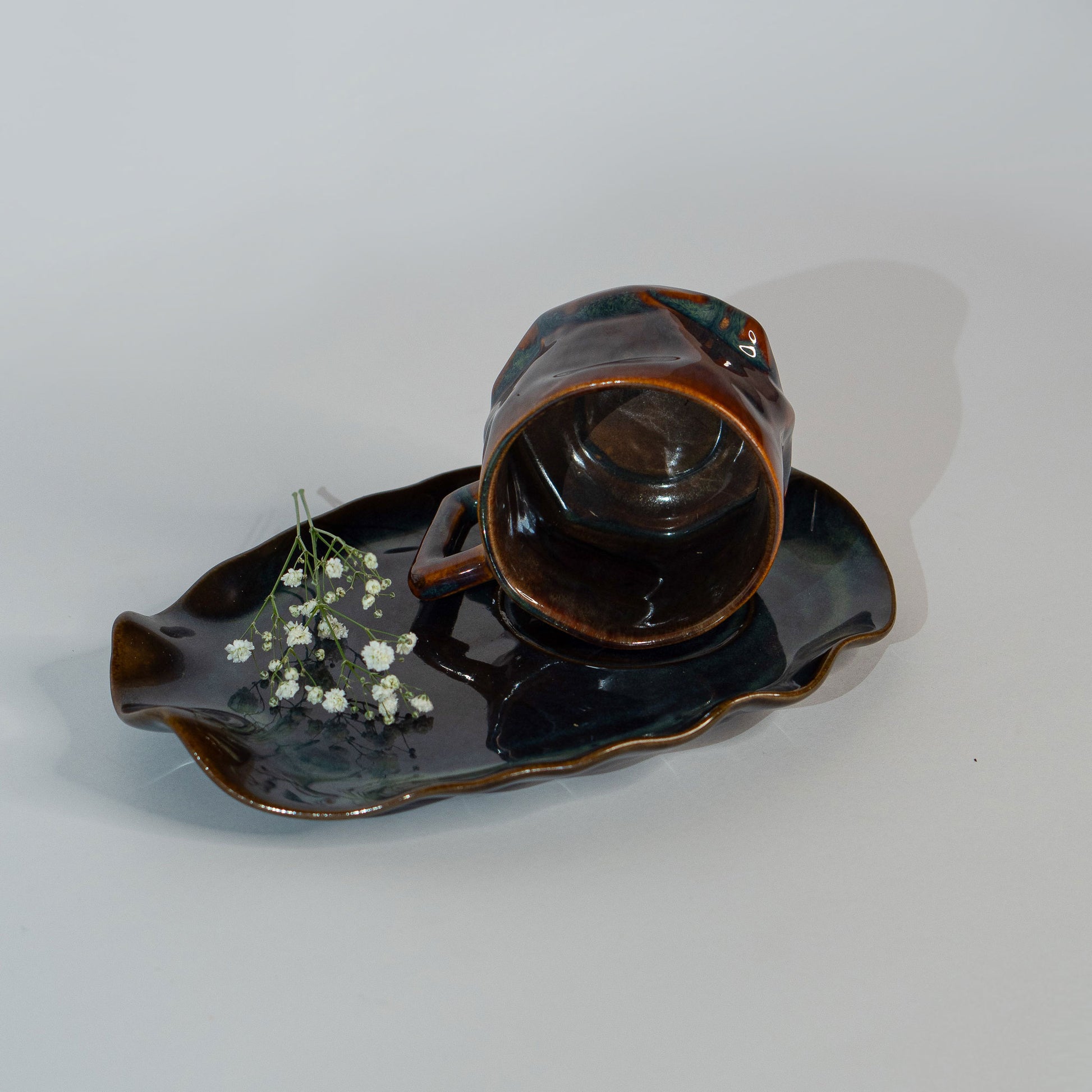 Dusk Yunomi Platter + 300ml Mug Combo