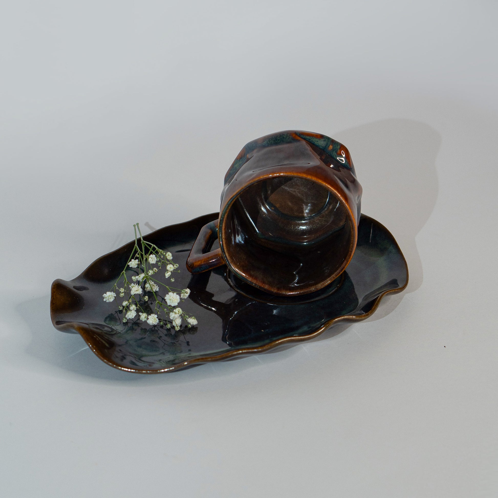 Dusk Yunomi Platter + 300ml Mug Combo