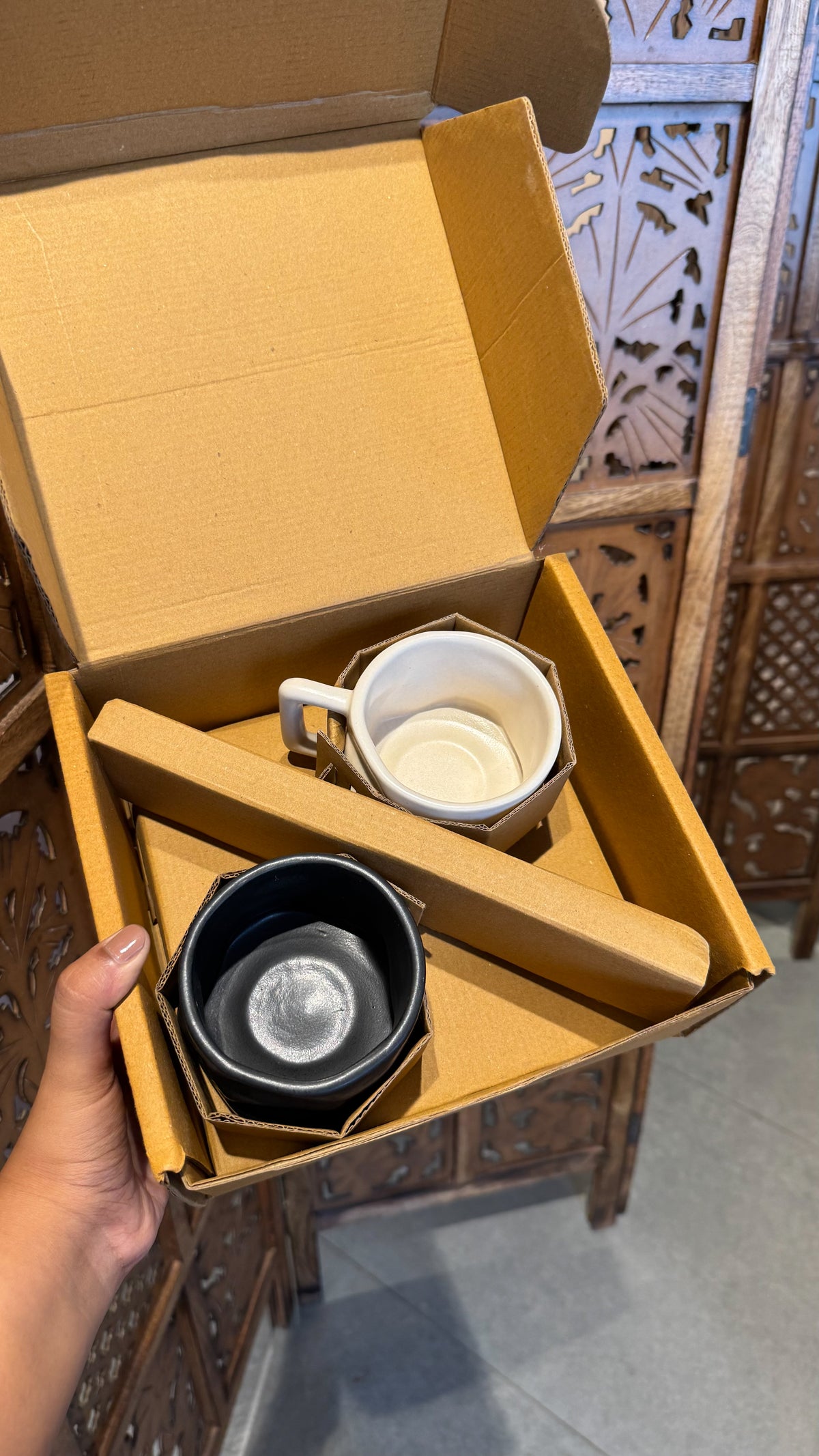 Stream Yunomi (with handle) 2pcs | 300ml