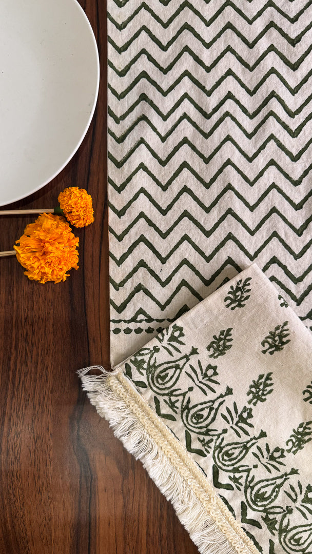 Zig Zag Print Table Runner