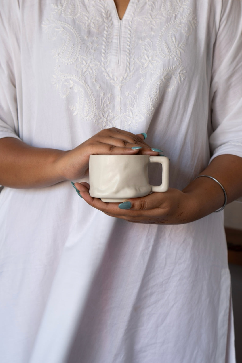 Snow Yunomi (with handle)