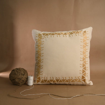 Golden Embroidery Cushion | People