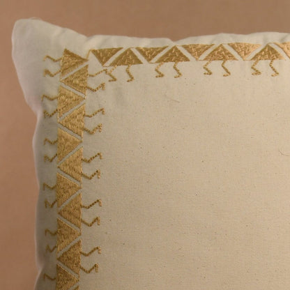 Golden Embroidery Cushion | People