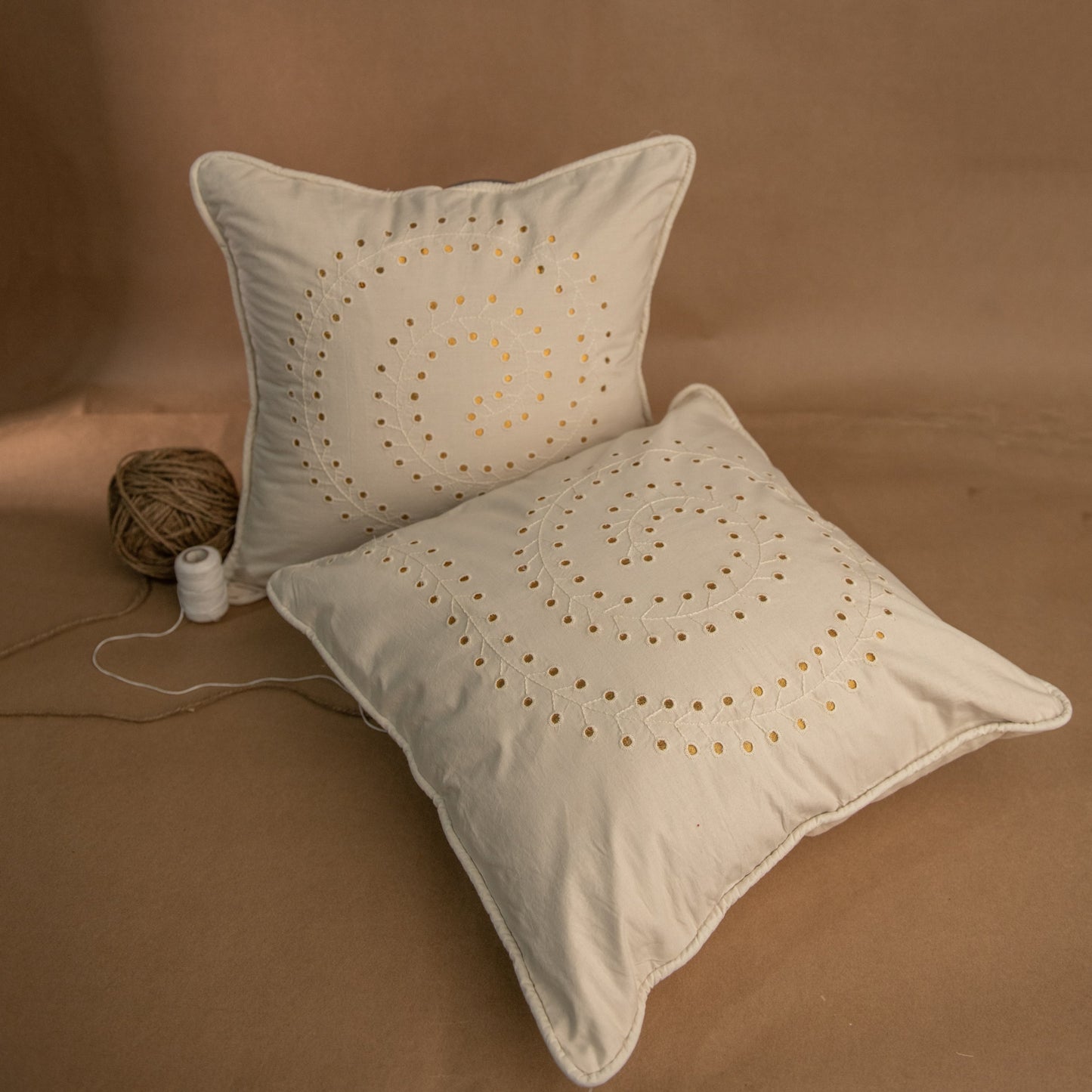 Cutwork Cushions | Blossom - Set of 2