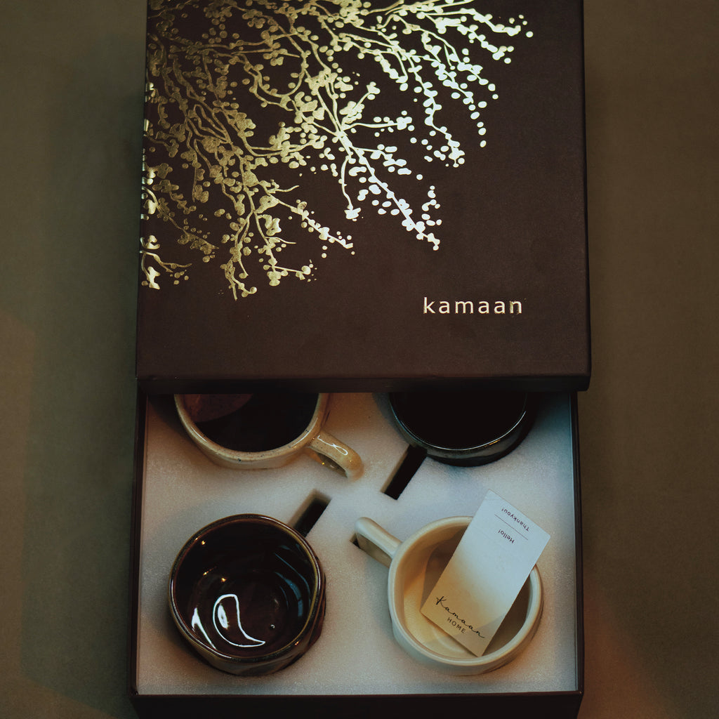 Gift Set - Sierra Yunomis (with handle) 4pcs | 200 ml