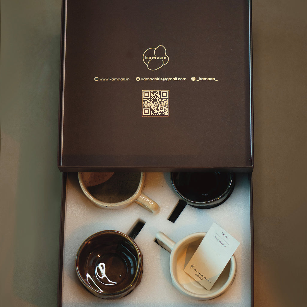 Gift Set - Sierra Yunomis (with handle) 4pcs | 200 ml
