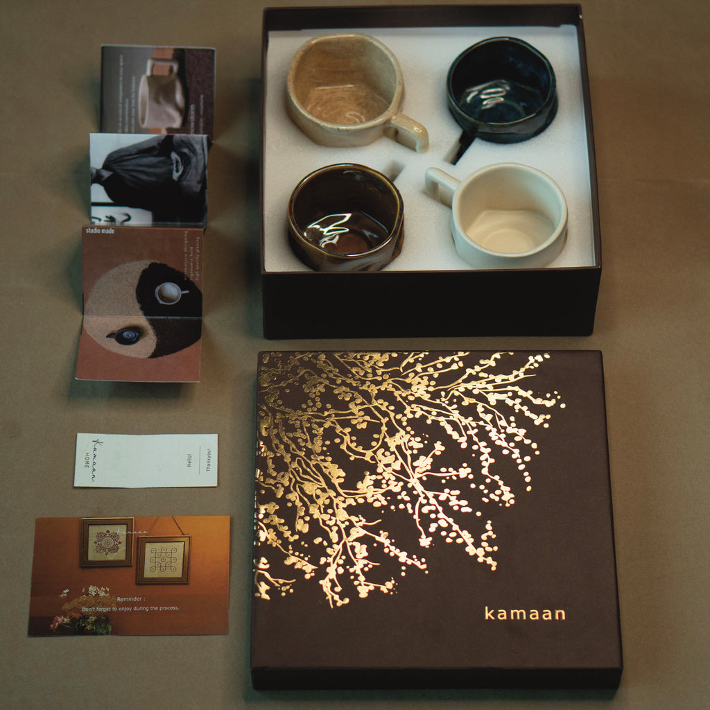 Gift Set - Sierra Yunomis (with handle) 4pcs | 200 ml