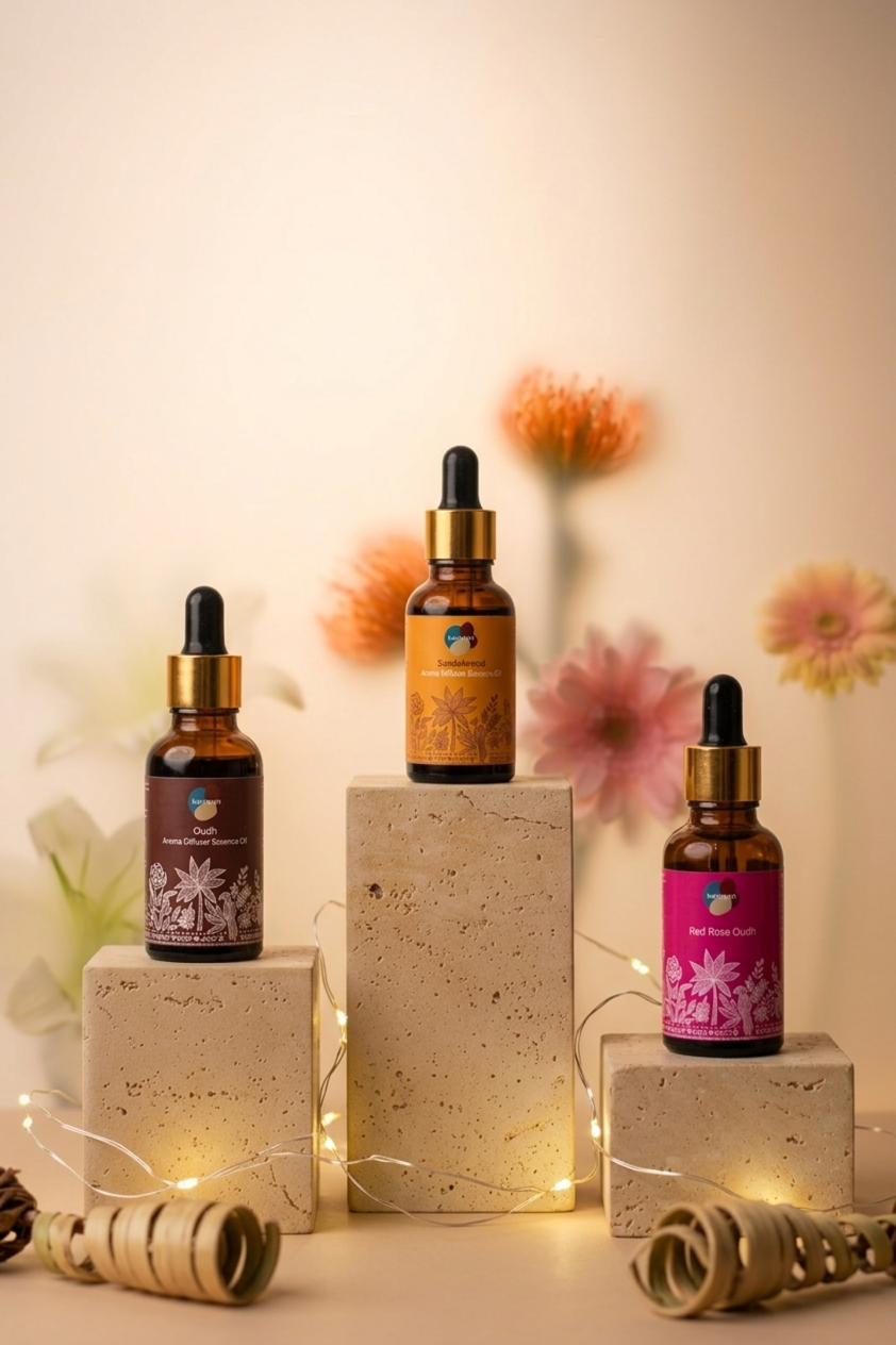 Set of 3 - Red Rose Oudh, Sandalwood & Oudh (30ml each pc)
